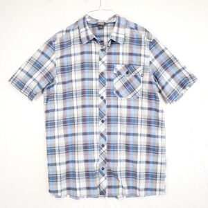 Outdoor‎ Research Shirt Mens XL Casual Flap Pocket Button Up Plaid Short Sleeve